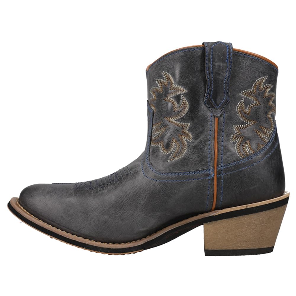 Laredo Women's Sapphrye Embroidered Round Toe Dress Boots - Mid Calf Cowboy Boots with 1-2