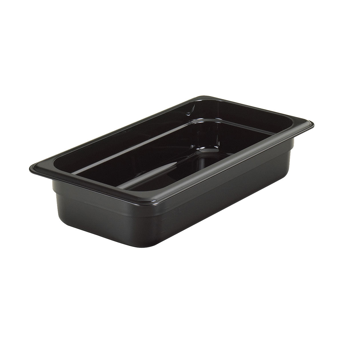 Cambro 32CW110 Camwear 1/3 Size Black Food Pan - 2.5