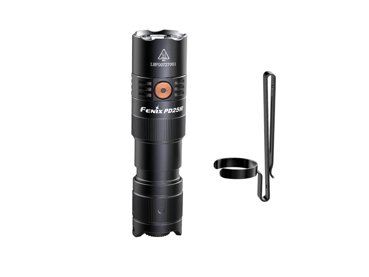 Fenix PD25R Rechargeable LED Flashlight 1000 Lumens, Compact Tactical Flashlight with USB-C Charging - Perfect for Camping, Hiking & Emergency Use