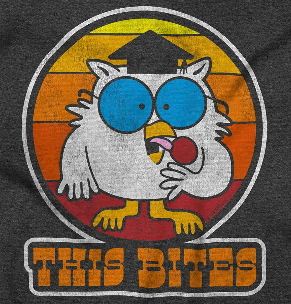 Funny Mr Owl Tootsie Pop Graphic T-Shirt for Men & Women - Vintage Candy Lover Tee for Casual Wear & Gift Giving