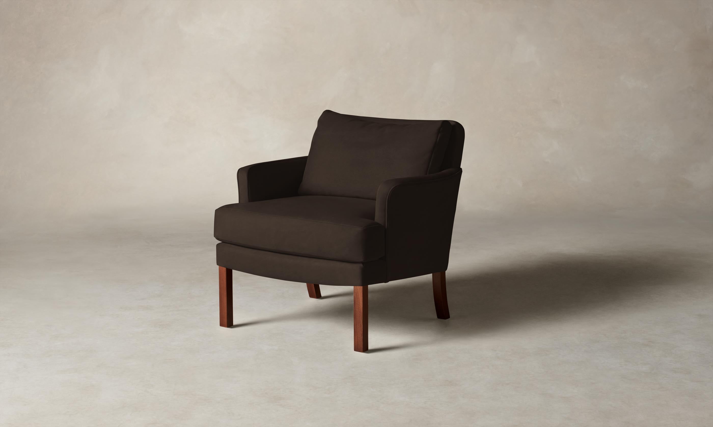 Premium Kaye Chair - Genuine Nubuck Leather in Rich Espresso Brown - Perfect for Home Office, Living Room & Dining Room Decor