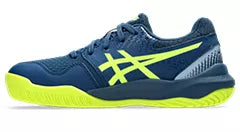 ASICS Gel Resolution 9 Junior Tennis Shoes for Boys & Girls - Mako Blue/Safety Yellow - Lightweight Court Sneakers for Junior Players - Perfect for Tennis Training & Matches