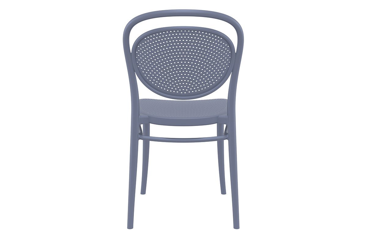Commercial-Grade Marcel Stacking Chairs for Restaurants, Cafes & Events - Heavy Duty Stackable Dining Chairs for Indoor/Outdoor Use