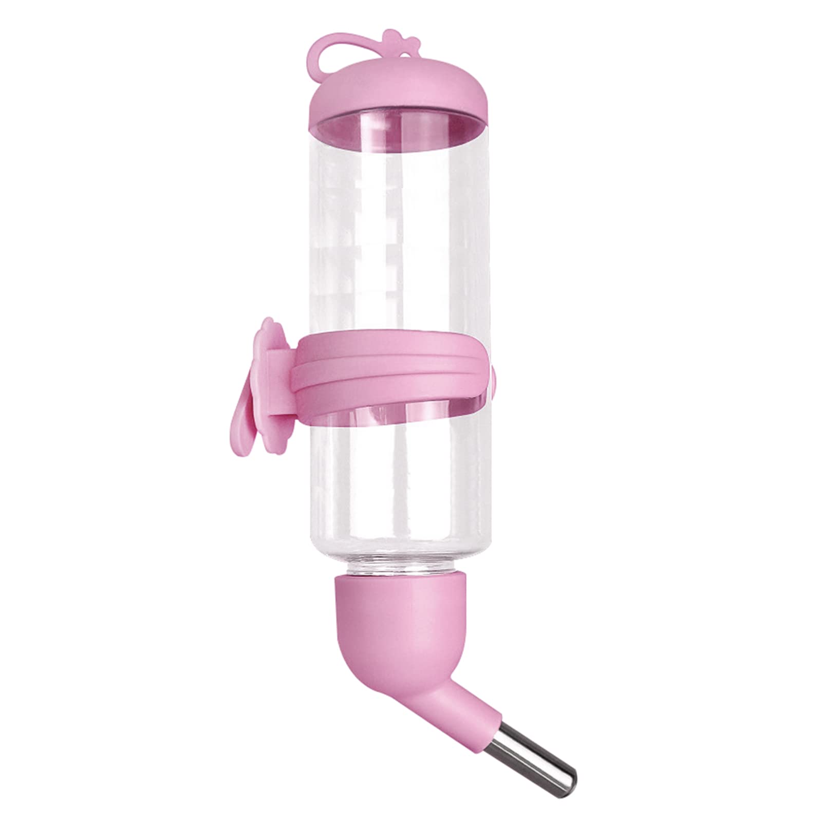 Hamster Water Bottle Dispenser - Hangable Pet Drinking Fountain Feeder for Cages, Travel & Outdoor Use