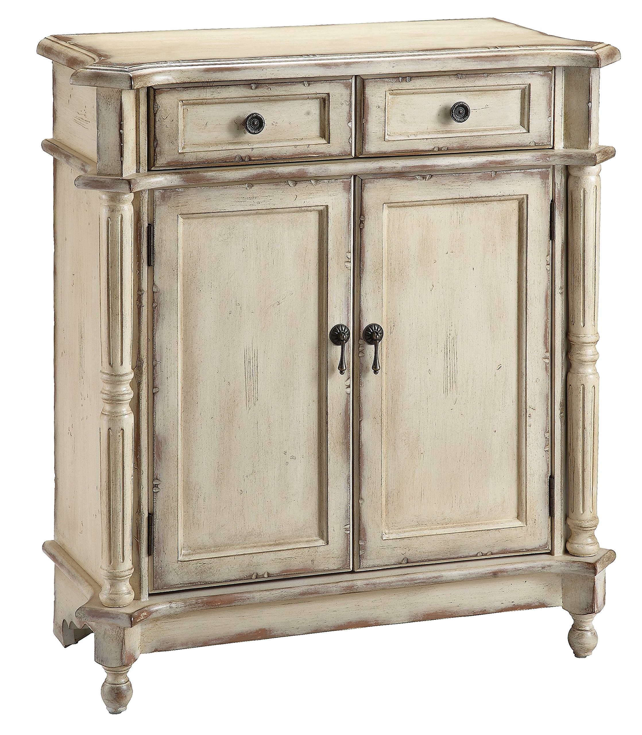 Heidi Accent Chest by Stein World Furniture - Antique White Finish, Vintage Style Storage Cabinet for Bedroom, Living Room, or Entryway - Perfect for Organizing Clothes, Linens, and Home Decor