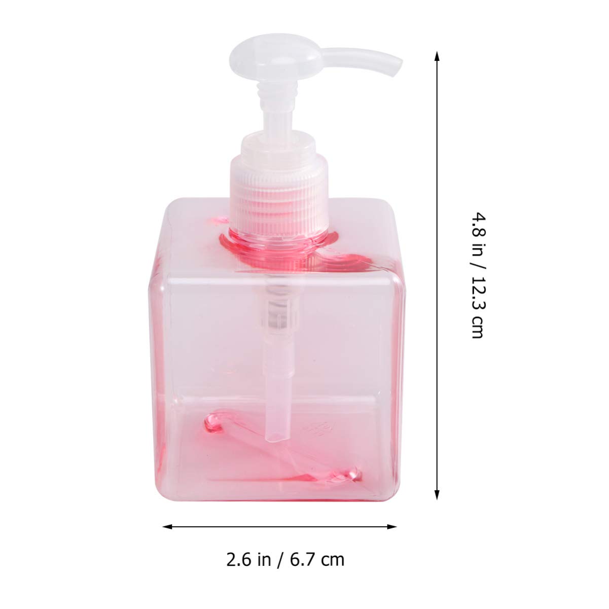 DOITOOL Refillable Pump Bottle Dispenser for Shampoo, Lotion & Liquid Soap - Empty Plastic Refill Container for Bathroom, Salon & Travel Use