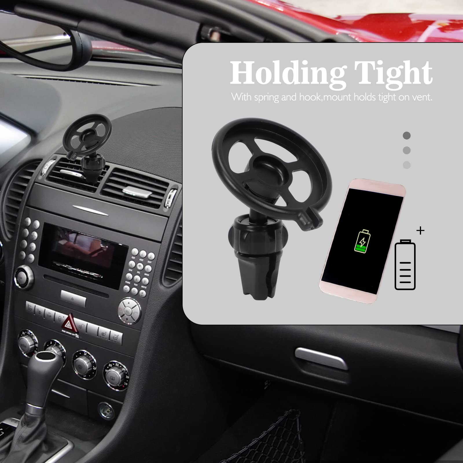 FYY Magnetic Car Phone Mount Holder for iPhone 14/13/12 Pro Max/Plus/Mini - Air Vent MagSafe Compatible Phone Stand (Charger Not Included) - Perfect for Hands-Free Driving & GPS Navigation