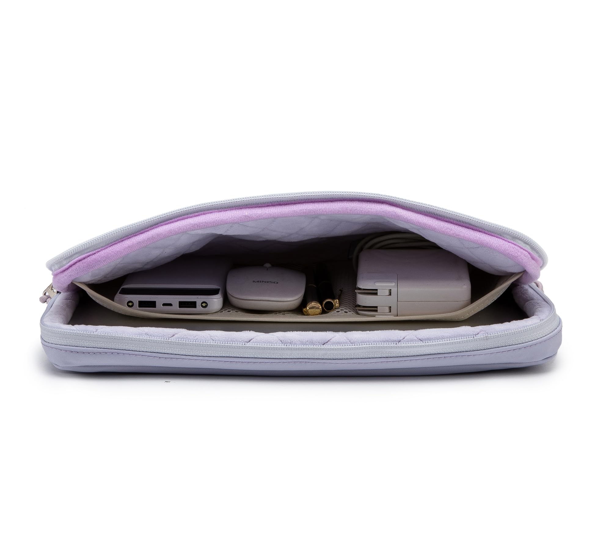 Kinmac 360° Protective Laptop Sleeve Case for MacBook Pro 14 & 14-14.4 Inch Laptops - Shockproof & Water-Resistant Cover Bag (Purple) - Perfect for Travel, Office & School Use