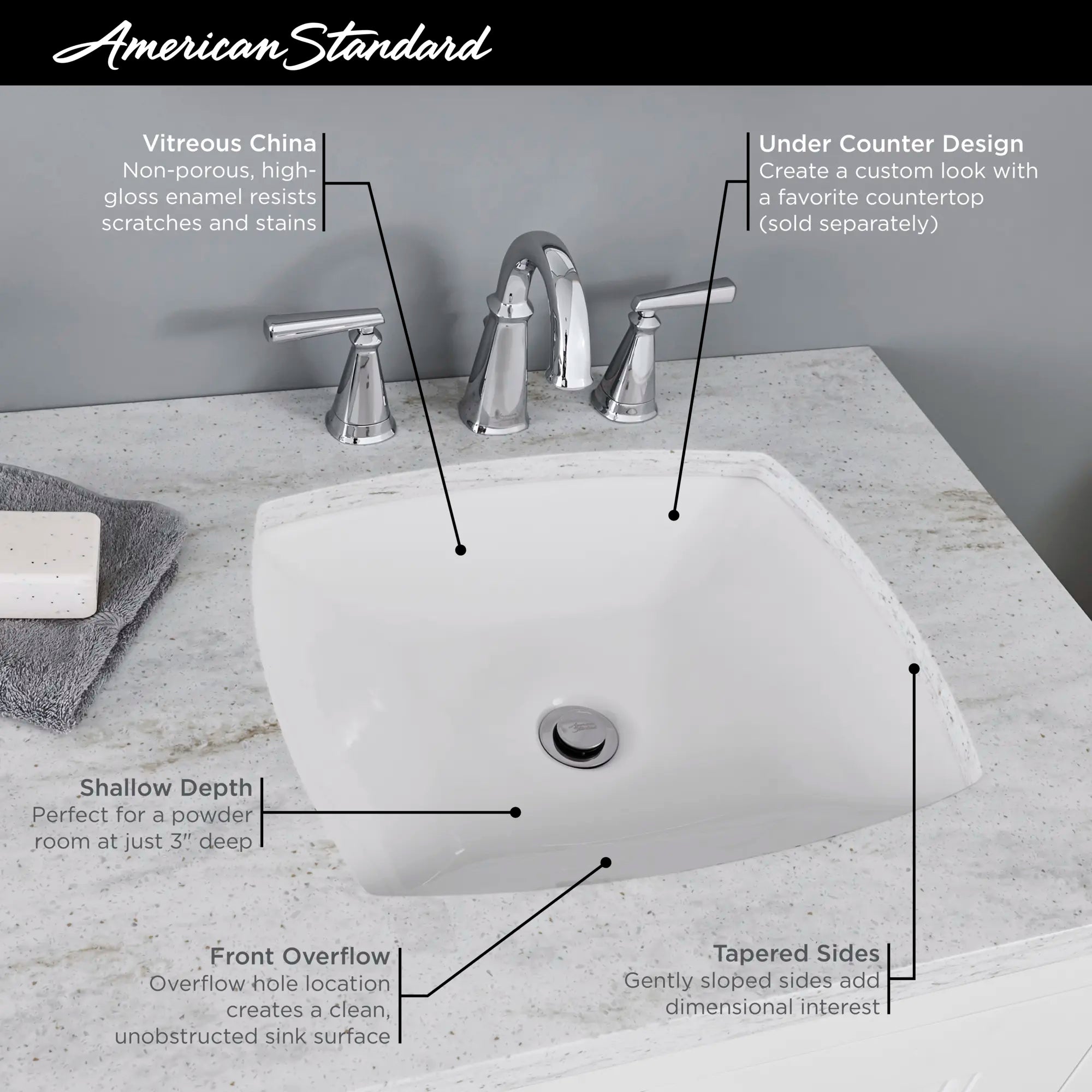 Edgemere® Under Counter Sink - Stainless Steel Undermount Kitchen Sink with Soundproof Padding, 16 Gauge, Single Bowl - Perfect for Modern Kitchens, RV Camping & Small Space Living