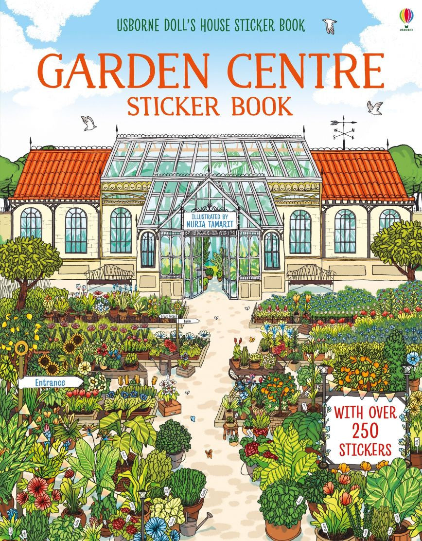 Usborne Garden Centre Sticker Activity Book for Kids - Fun Learning & Creative Play for Preschoolers & Toddlers | Perfect for Travel, Birthday Gifts & Classroom Activities
