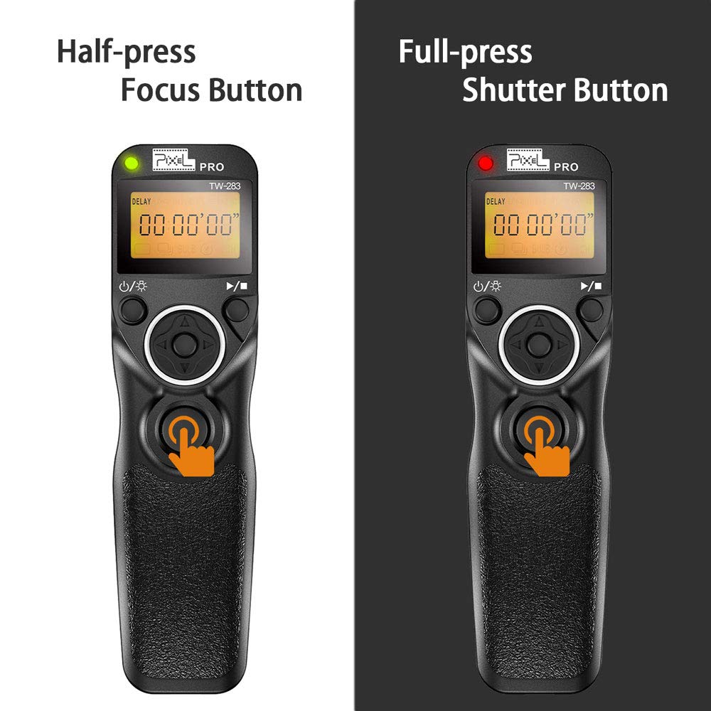 Pixel Wireless Shutter Release Remote Control Timer TW-283 UC1 for Olympus Cameras - Perfect for Time-Lapse, Group Photos & Hands-Free Shooting