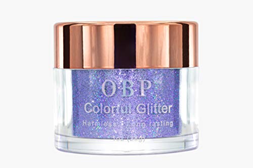 OBP 12 Colors Holographic Chunky Nail Glitter Powder - Blue Silver Holo Cosmetic Pigment for Nail Art, Makeup & DIY Decoration | Perfect for Manicures, Party Nails & Creative Beauty Designs