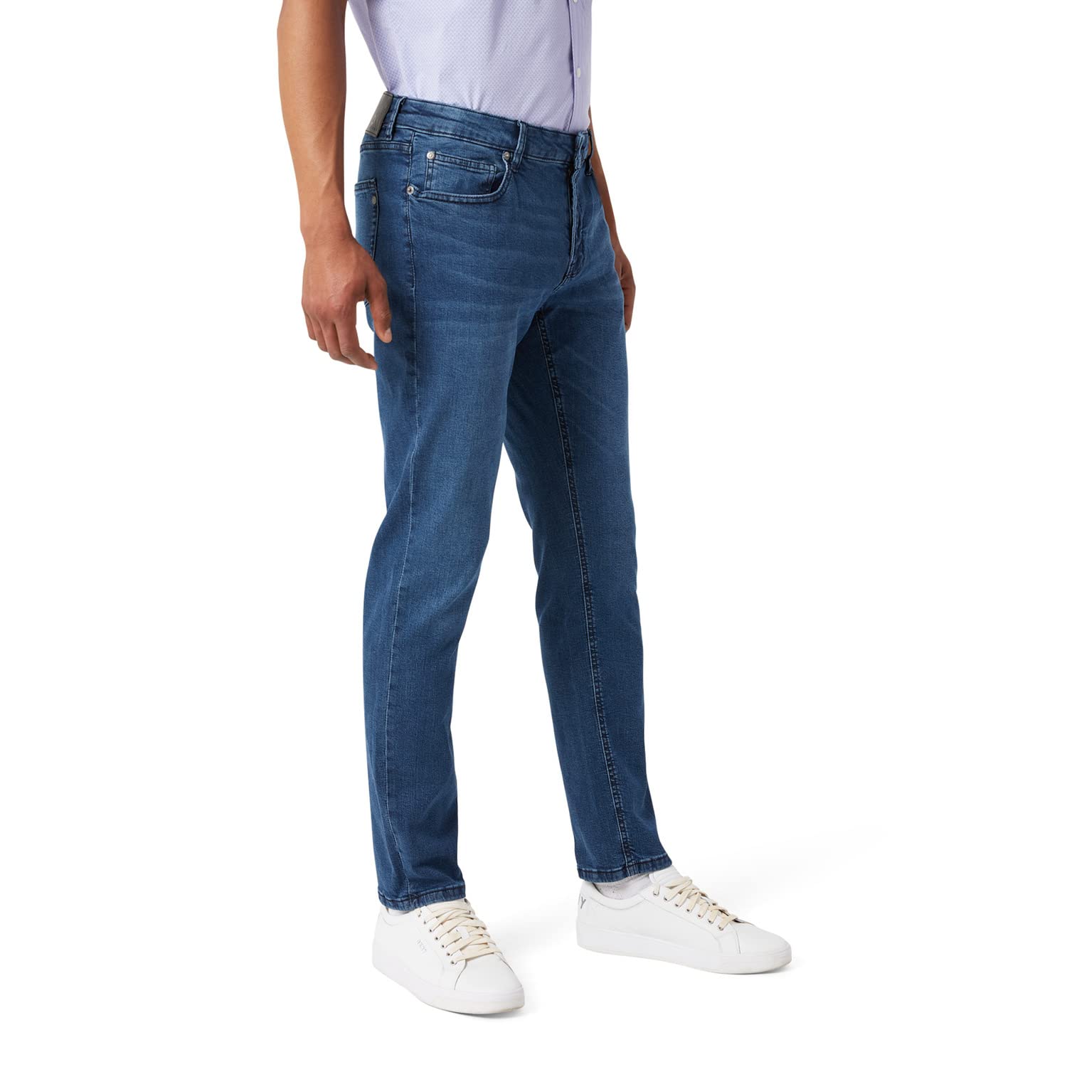 DKNY Men's Slim Fit Stretch Jeans - Premium Soft Comfort Denim Pants for Casual Wear & Office Style