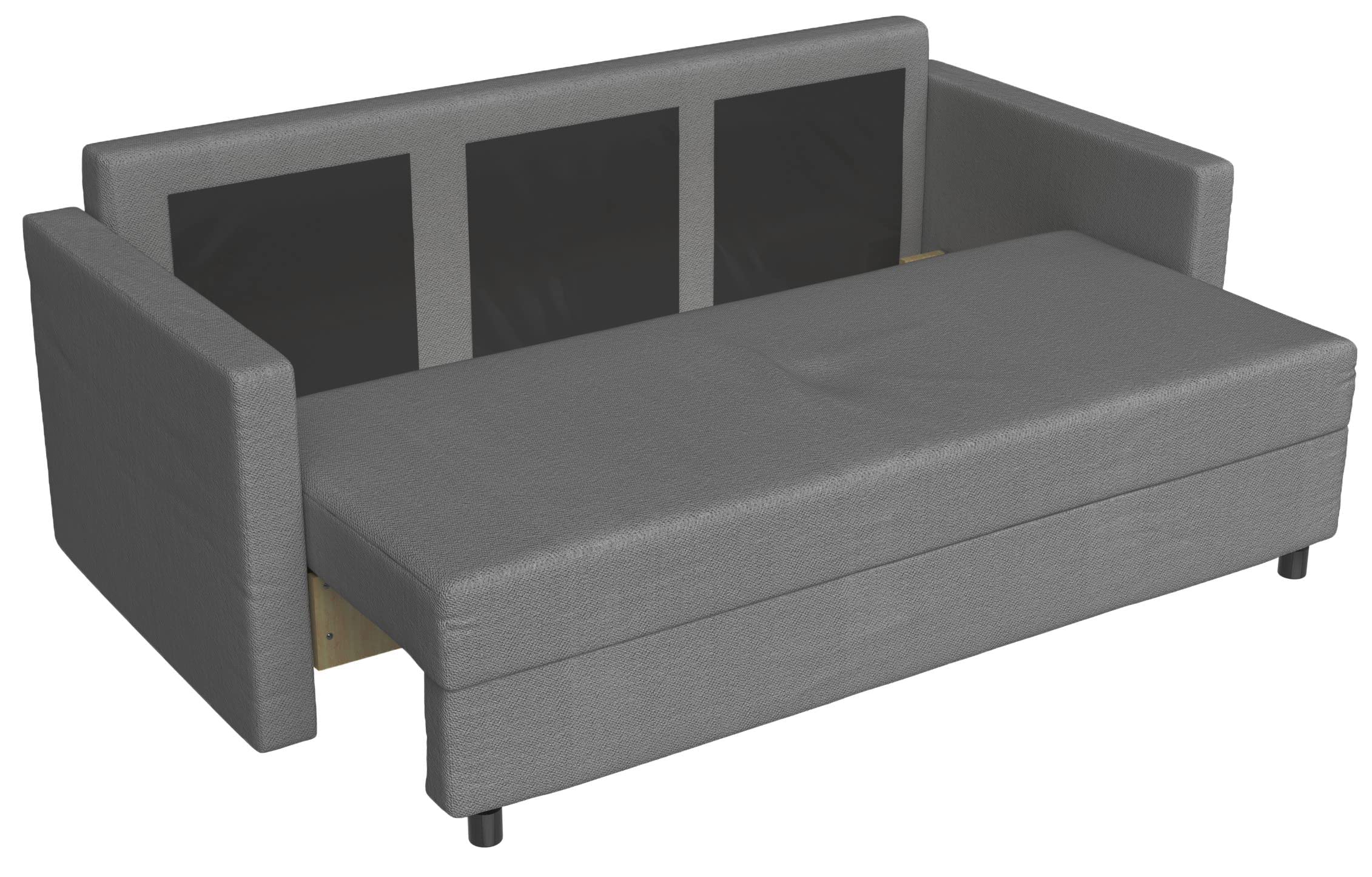 Custom Made Cotton Friheten Sleeper Sofa Cover Replacement for IKEA Friheten 3-Seat Sofa Bed Slipcover - Light Gray | Perfect for Living Room, Guest Room & Home Office Protection