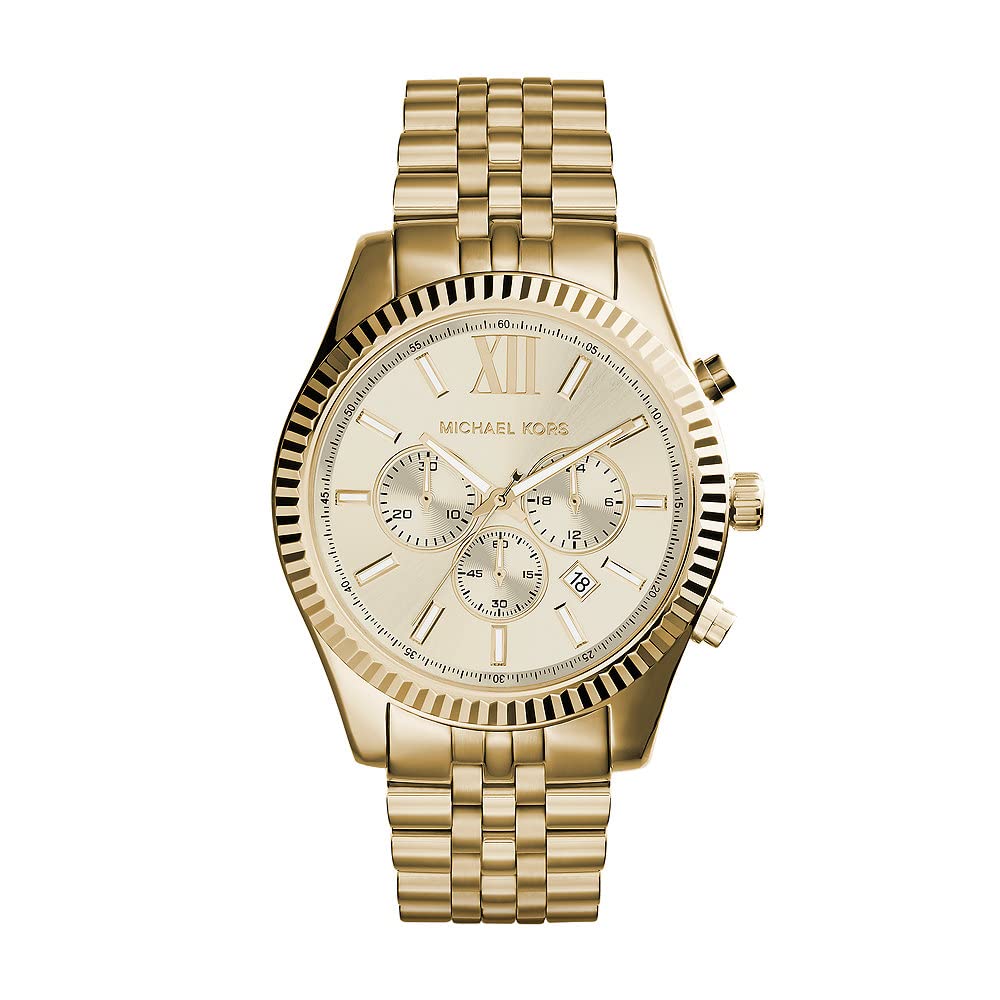 Michael Kors Lexington MK8281 Women's Gold-Tone Stainless Steel Watch - Elegant Dress Watch for Work, Party & Everyday Wear