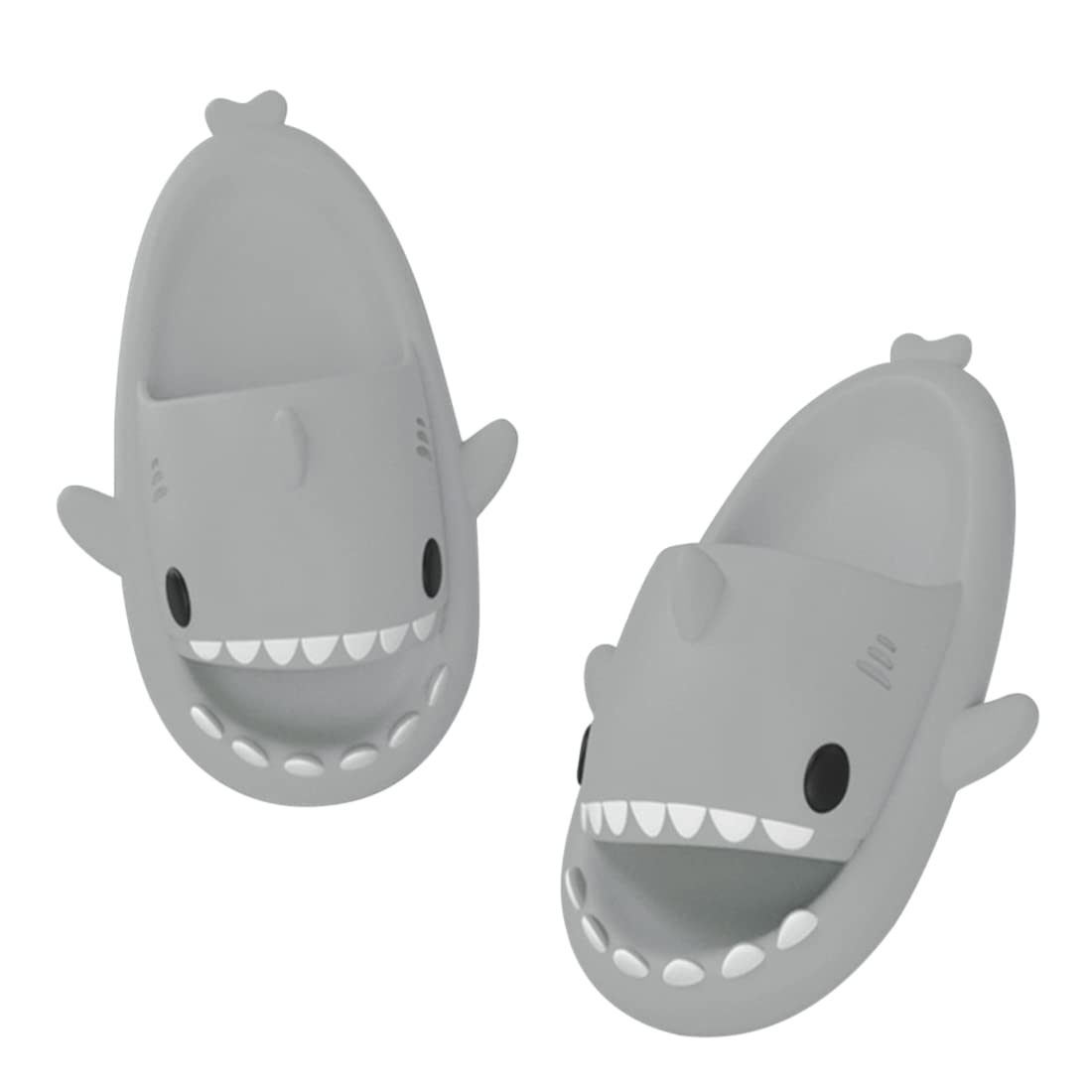 Cysincos Shark Slippers for Women & Men - 3CM Thick Cloud Shark Slides, Lightweight Quick-Drying Non-Slip Open Toe Sandals - Perfect for Beach, Pool, and Summer Casual Wear