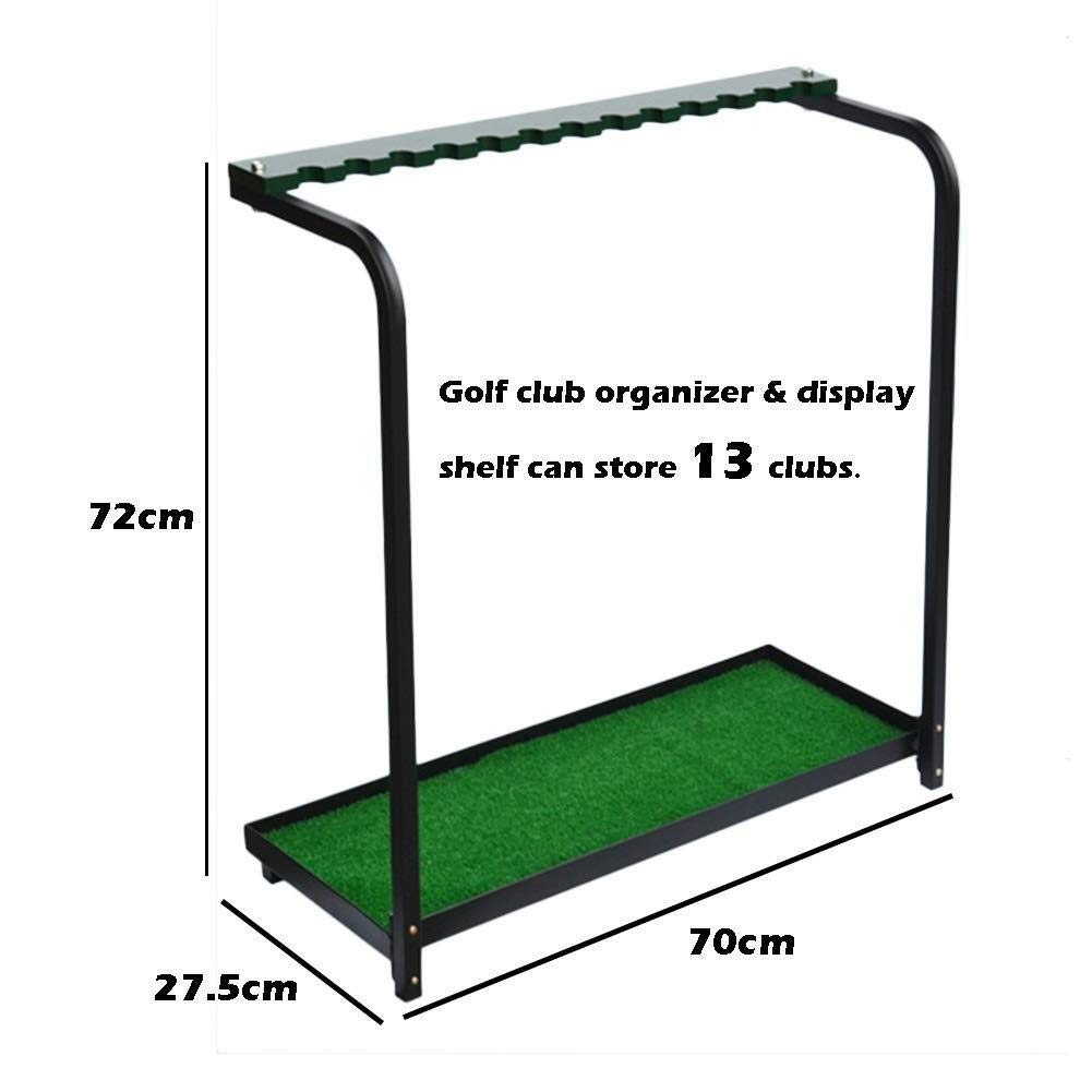 13-Hole Golf Club Display Stand - Metal Golf Club Organizer & Storage Rack for Home, Office, or Golf Course - Golf Club Holder with Durable Metal Construction for Easy Access and Organization