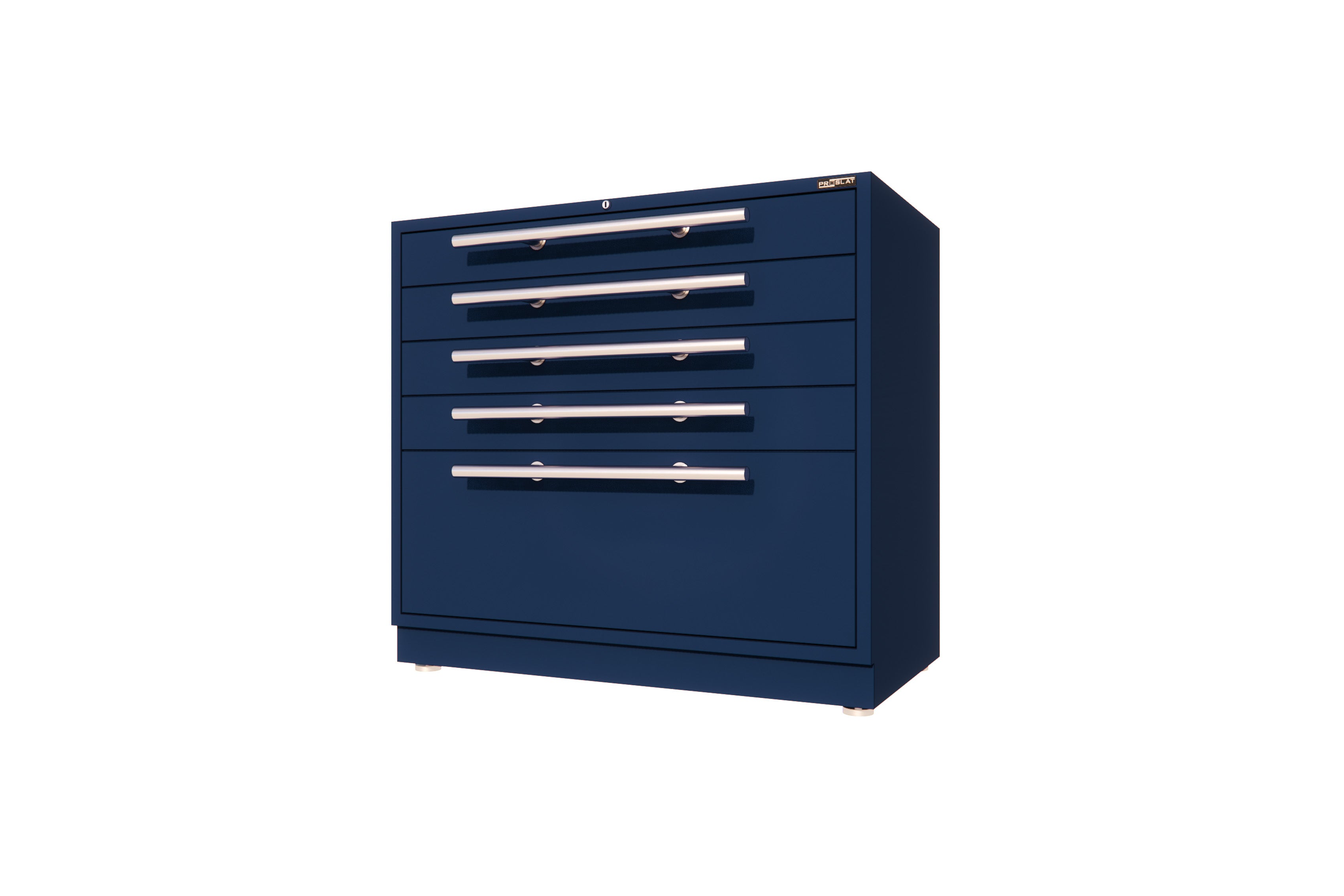 ProSlat LUX 5-Drawer Base Cabinet 40-Inch Wide - Premium Storage Solution for Garage, Workshop & Home Organization