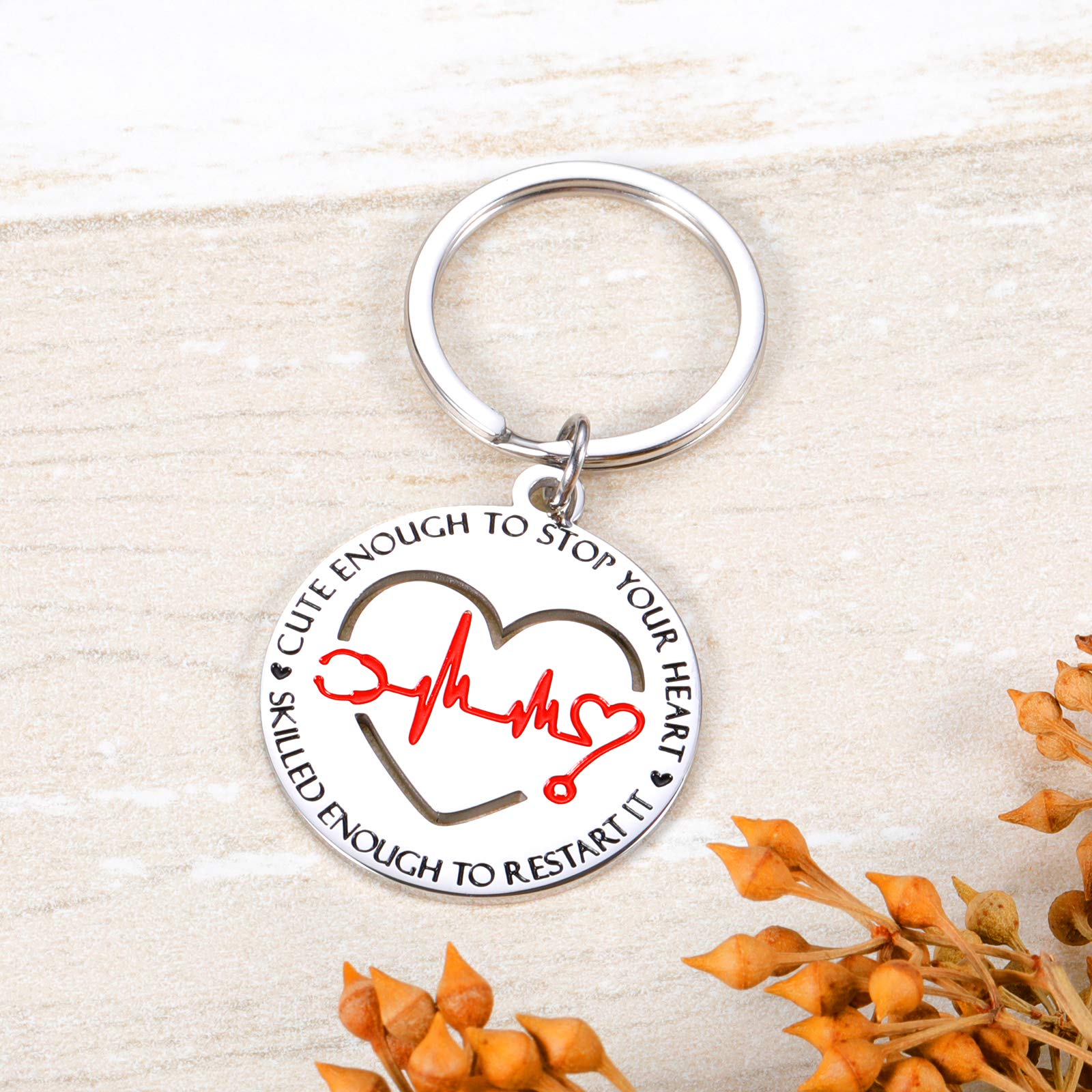 Nurse Appreciation Gifts for Women & Men - Engraved RN LPN Keychain for Graduation, Birthday & National Nurses Day - Perfect Medical Student & Coworker Gift for Hospitals, Clinics & Healthcare Professionals
