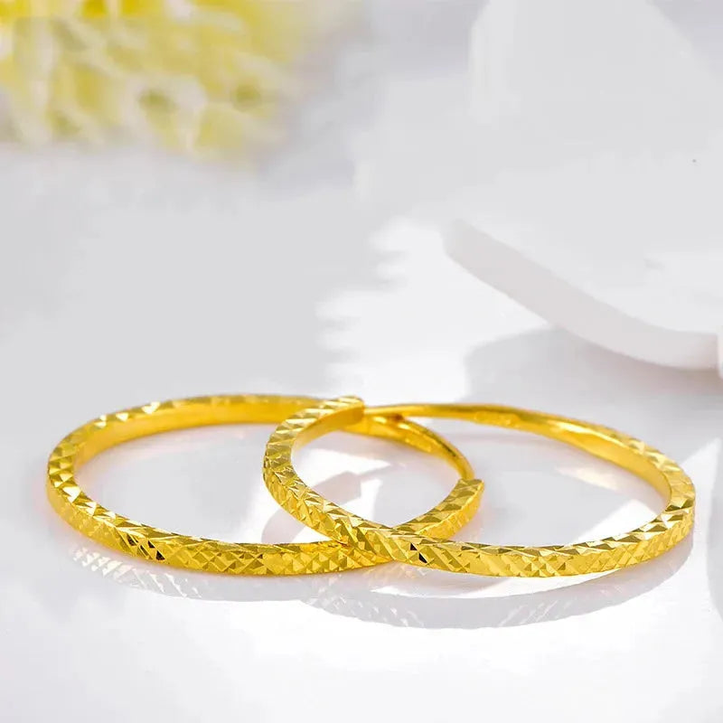 24K Pure Gold Earrings - Real AU 999 Solid Gold Stud Earrings for Women | Trendy Fine Jewelry Gift for Her | Perfect for Weddings, Parties & Everyday Luxury Wear (2023 New Arrival)