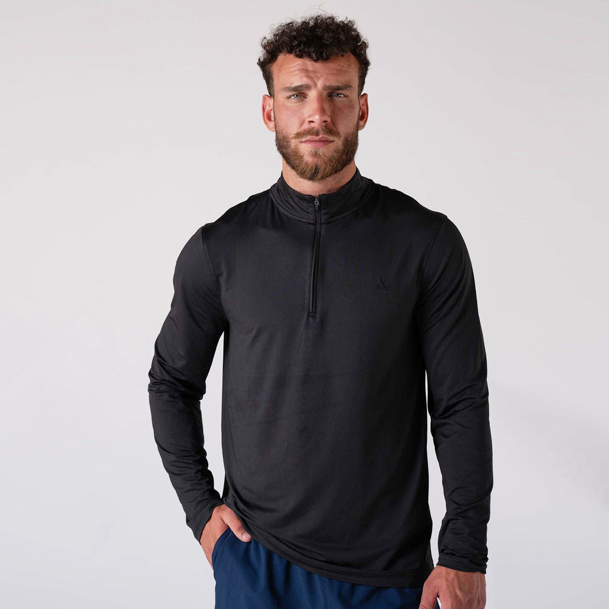 Men's Quarter Zip Pullover Sweater - Lightweight Fleece Jacket for Casual & Outdoor Wear | Perfect for Hiking, Work & Everyday Use