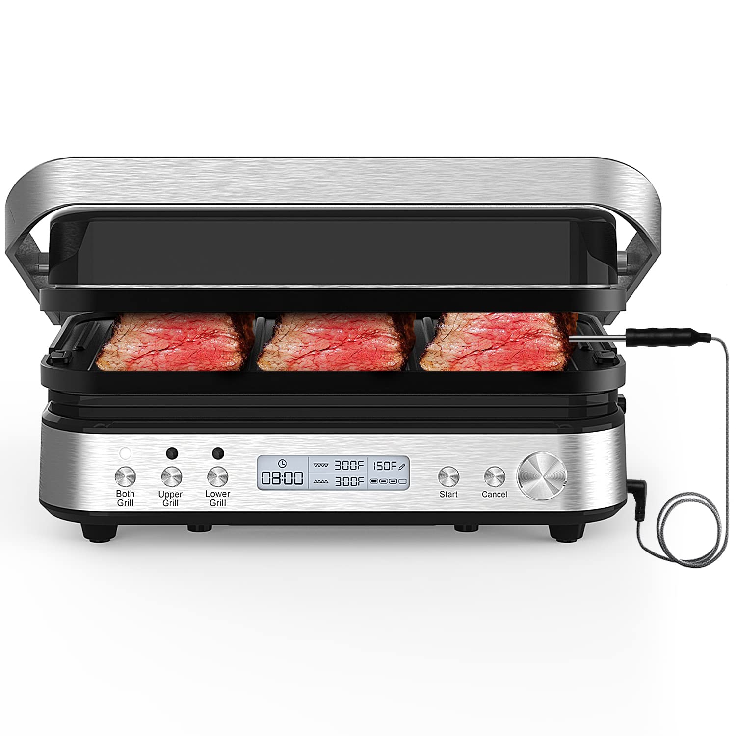 Panini Press Grill Sandwich Maker - Nonstick Electric Panini Maker for Grilled Cheese, Paninis, Waffles & More - Perfect for Home, Office & Outdoor Use