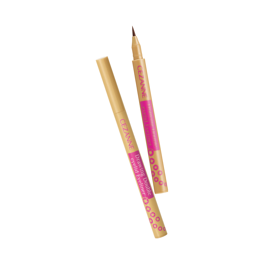 Cezanne Double Eyelid Liquid Eyeliner - Waterproof Smudge-Proof Brown & Greige Eyeliner for Asian Eyes | Perfect for Daily Makeup & Special Occasions