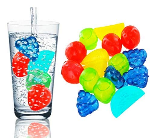 BPA-Free Fruit Shaped Reusable Ice Cubes (15-Pack) - Durable & Eco-Friendly for Cocktails, Drinks & Beverages - Perfect for Parties, BBQs & Home Bars