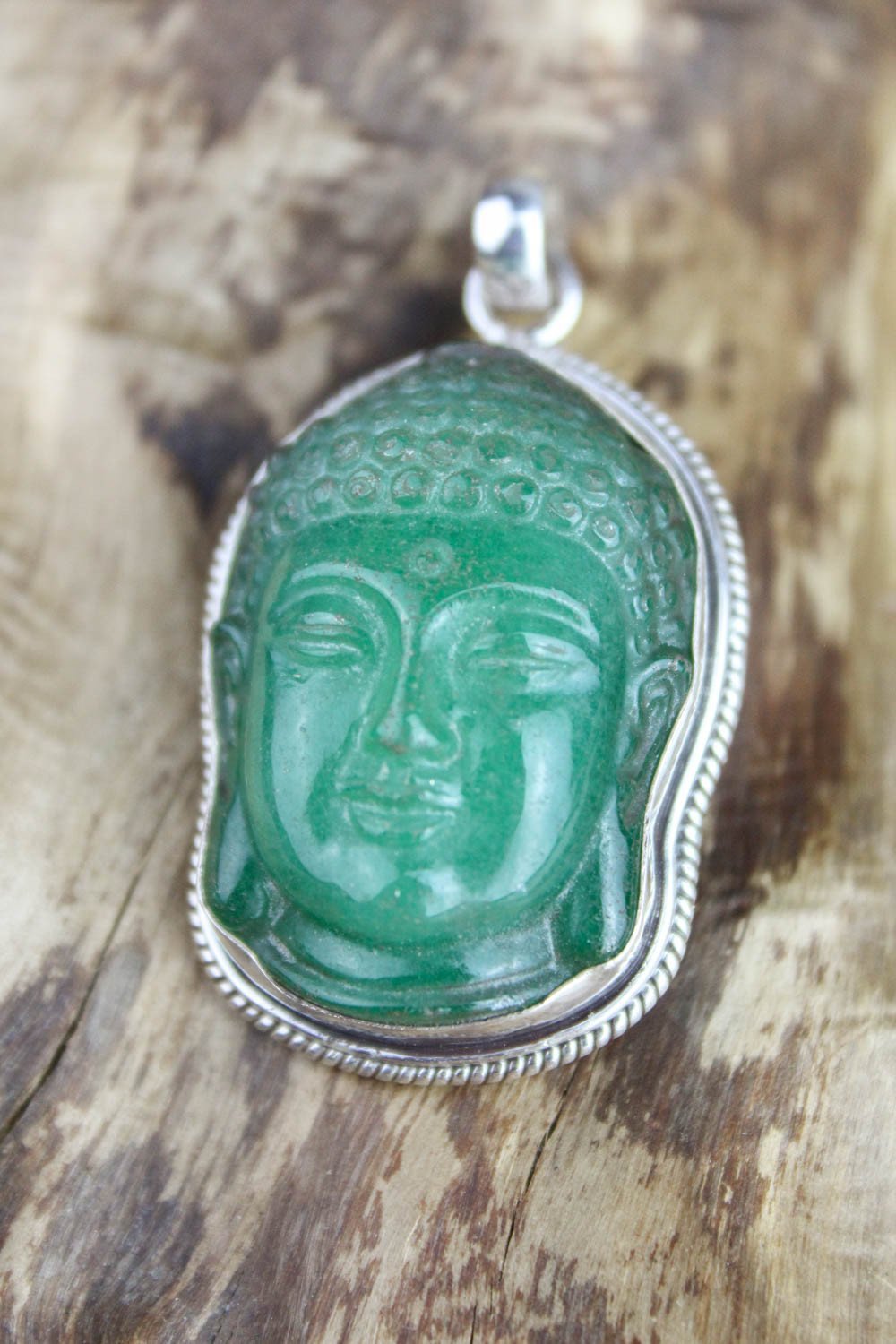 Hand Carved Jade Tibetan Buddha Pendant Necklace - Genuine Natural Green Jade Meditation Amulet for Spiritual Protection & Good Luck - Perfect for Yoga, Meditation & Buddhist Practices
