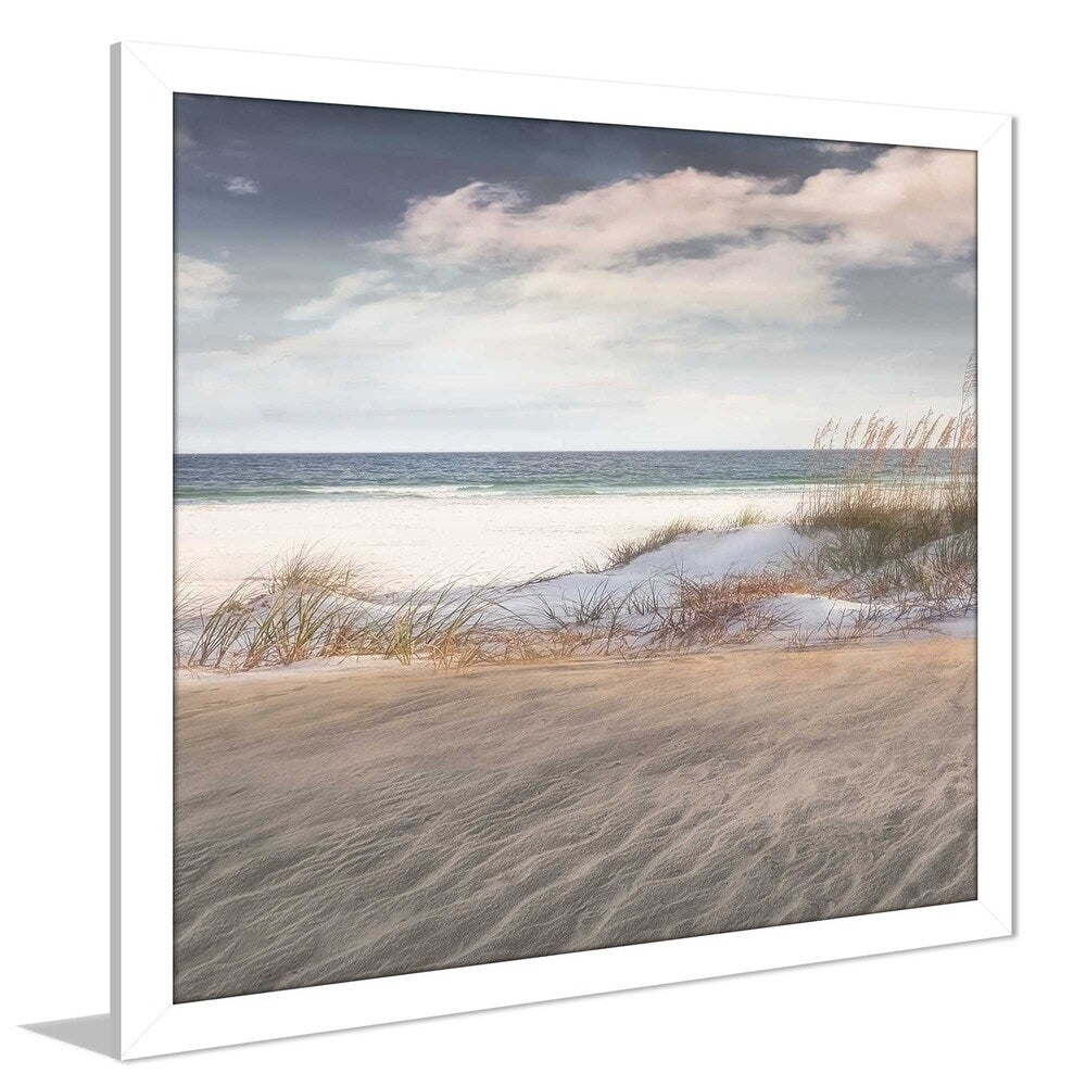 Amongst The Sea Grass by Mike Calascibetta - Blue Ocean Art Print on Acrylic - Perfect for Beach House Decor, Coastal Living Room Wall Art & Nautical Theme Gifts