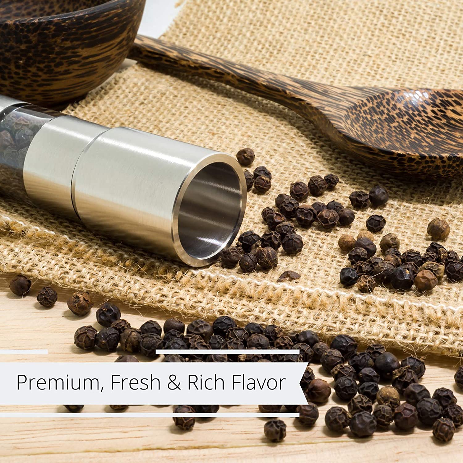 Premium Whole Black Peppercorns - 10 lbs Bulk Bag | All Natural, Kosher & Fresh | Perfect for Grinder Refill, Cooking, Seasoning & Gourmet Dishes | Great for Restaurants, Home Kitchens & Food Businesses