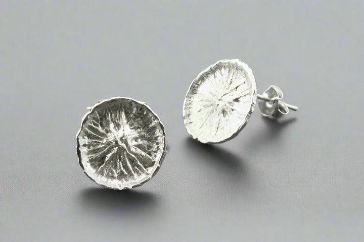 Sterling Silver Daisy Button Stud Earrings - Elegant Floral Jewelry for Women, Perfect for Casual Wear & Special Occasions