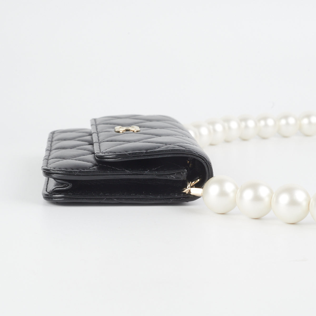 Chanel Pearl Strap Micro Bag - Luxury Mini Crossbody Bag for Women | Perfect for Evening Parties, Date Nights & Special Occasions