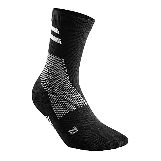 CEP Unisex Mid Cut Training Socks - Black | Performance Athletic Socks for Running, Gym & Sports | Moisture-Wicking & Supportive Design