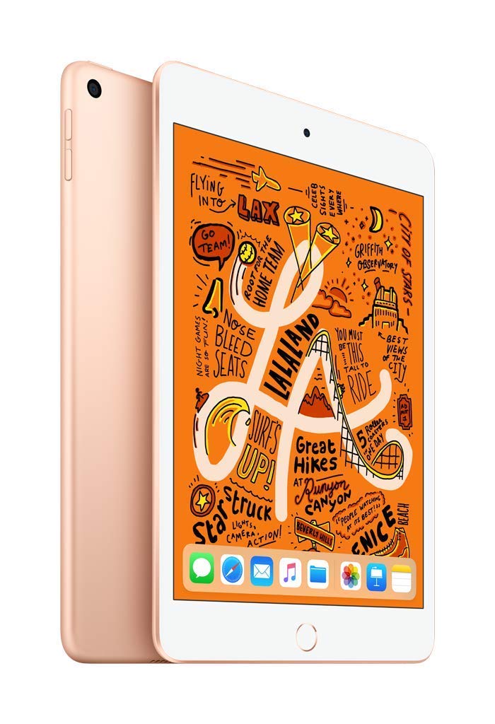2019 Apple iPad Mini 7.9-inch Wi-Fi 256GB - Gold (Renewed) | Portable Tablet for Work, Study & Entertainment | Compact Design for Travel & On-the-Go Use