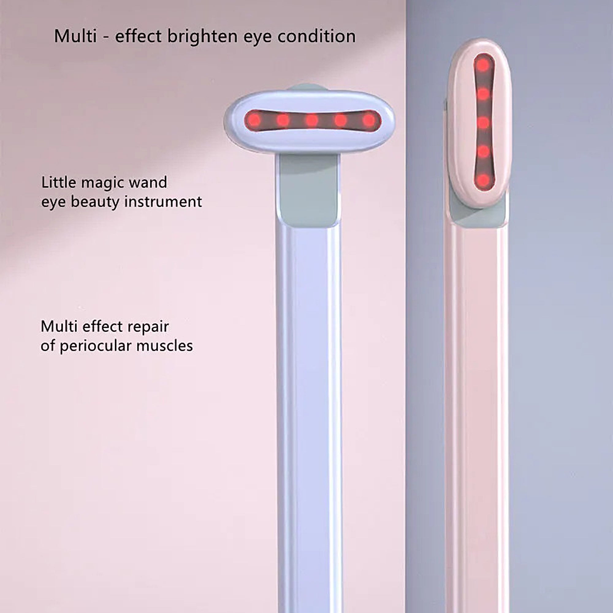 ThermaGlow 5-in-1 Red Light Therapy Device with Microcurrent, Heat & Ultrasonic Massage for Pain Relief & Skin Rejuvenation - Perfect for Home Spa, Facial Care & Muscle Recovery