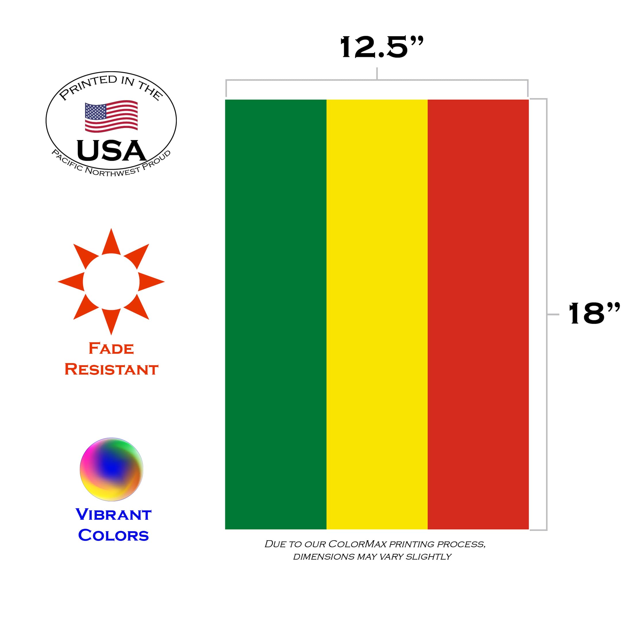 Bolivia Garden Flag 12.5 x 18 Inch - Toland Home Outdoor Decorative Country National Flag for Yard, Patio & Seasonal Decor