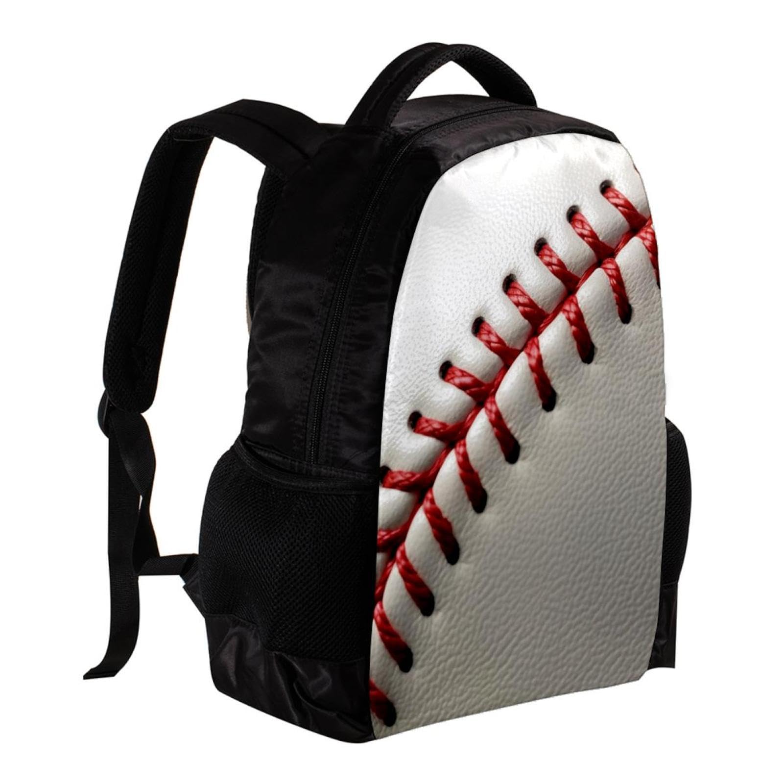 Stylish Travel Backpacks for Women & Men - Durable Baseball Line Texture Backpack for Commuting, Hiking & Daily Use