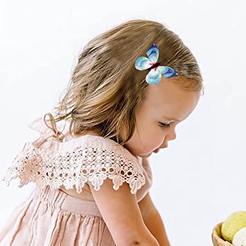 KAVIN Butterfly Claw Clip Hair Clips for Women - Set of 2 Sky Blue Hair Pins, Hair Accessories for Girls & Women - Perfect for Birthday Gifts, Party Hairstyles & Everyday Wear