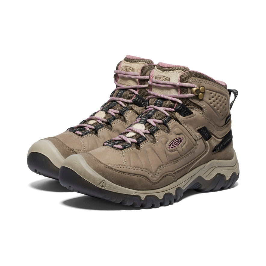 Keen Targhee IV Mid WP WIDE Waterproof Hiking Boots for Women - Comfortable & Durable Outdoor Shoes for Trail Walking, Backpacking & Mountain Adventures