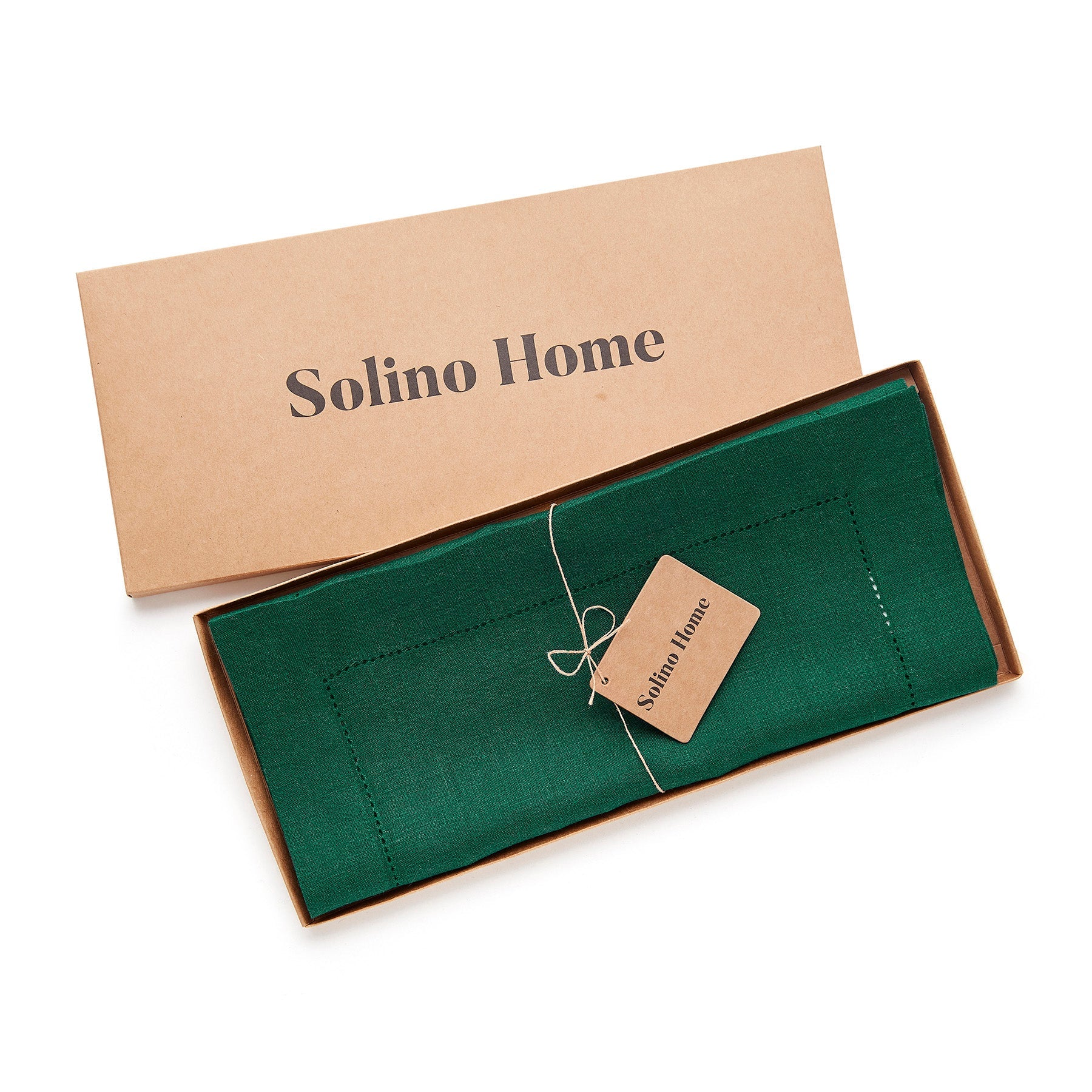 Elegant Classic Hemstitch Table Runner - Premium Linen Dining Decor for Weddings, Parties & Home Styling