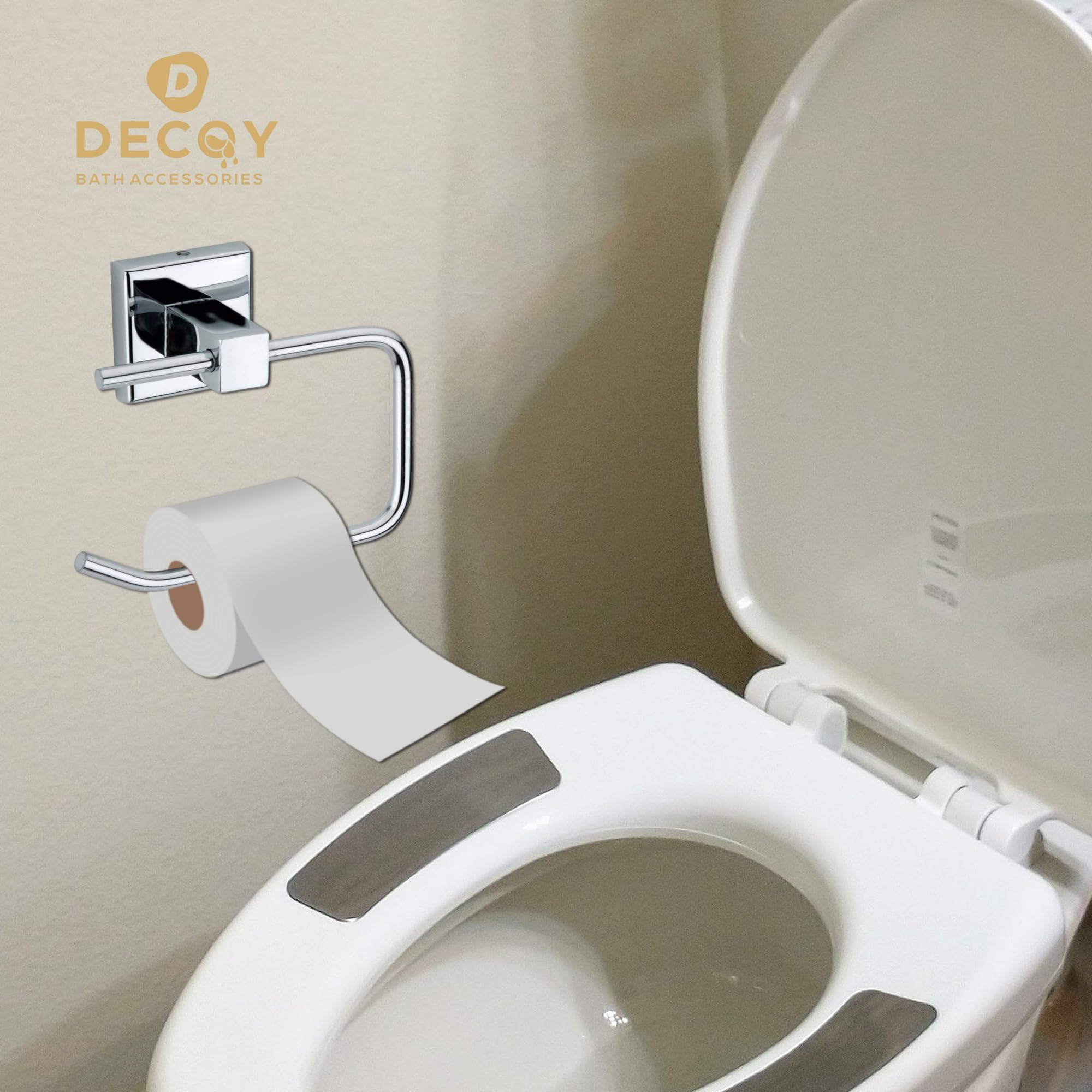 Decoy Towel Stand & Holder - Bathroom & Kitchen Towel Hanger, Washbasin & Napkin Holder - Space-Saving Bathroom Accessories (Pack of 1) - Perfect for Small Bathrooms, Kitchens & Laundry Rooms