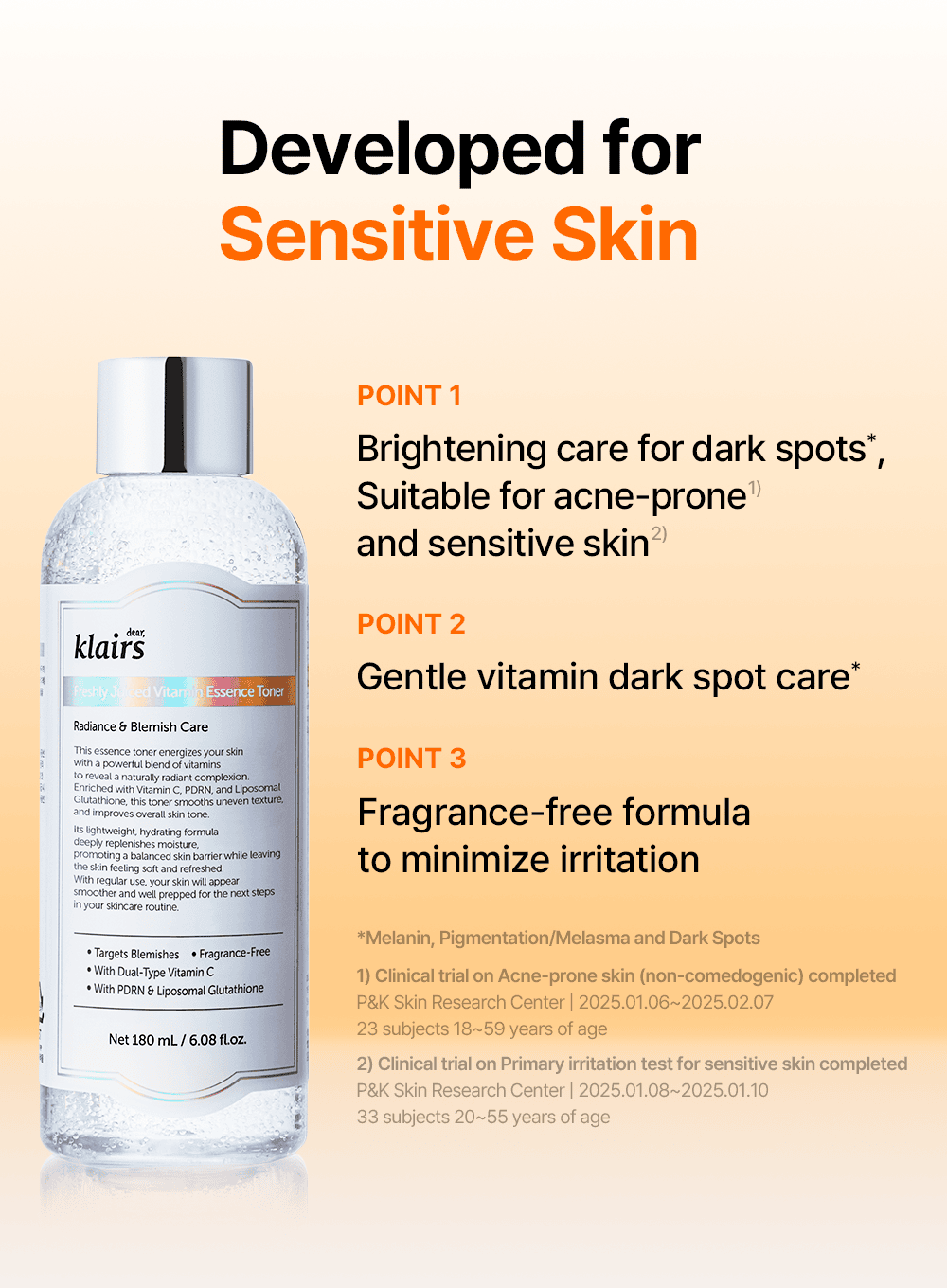 Freshly Juiced Vitamin Essence Toner 30ml - Hydrating Facial Toner with Vitamin C & E for Glowing Skin - Perfect for Daily Skincare Routine & Travel Size