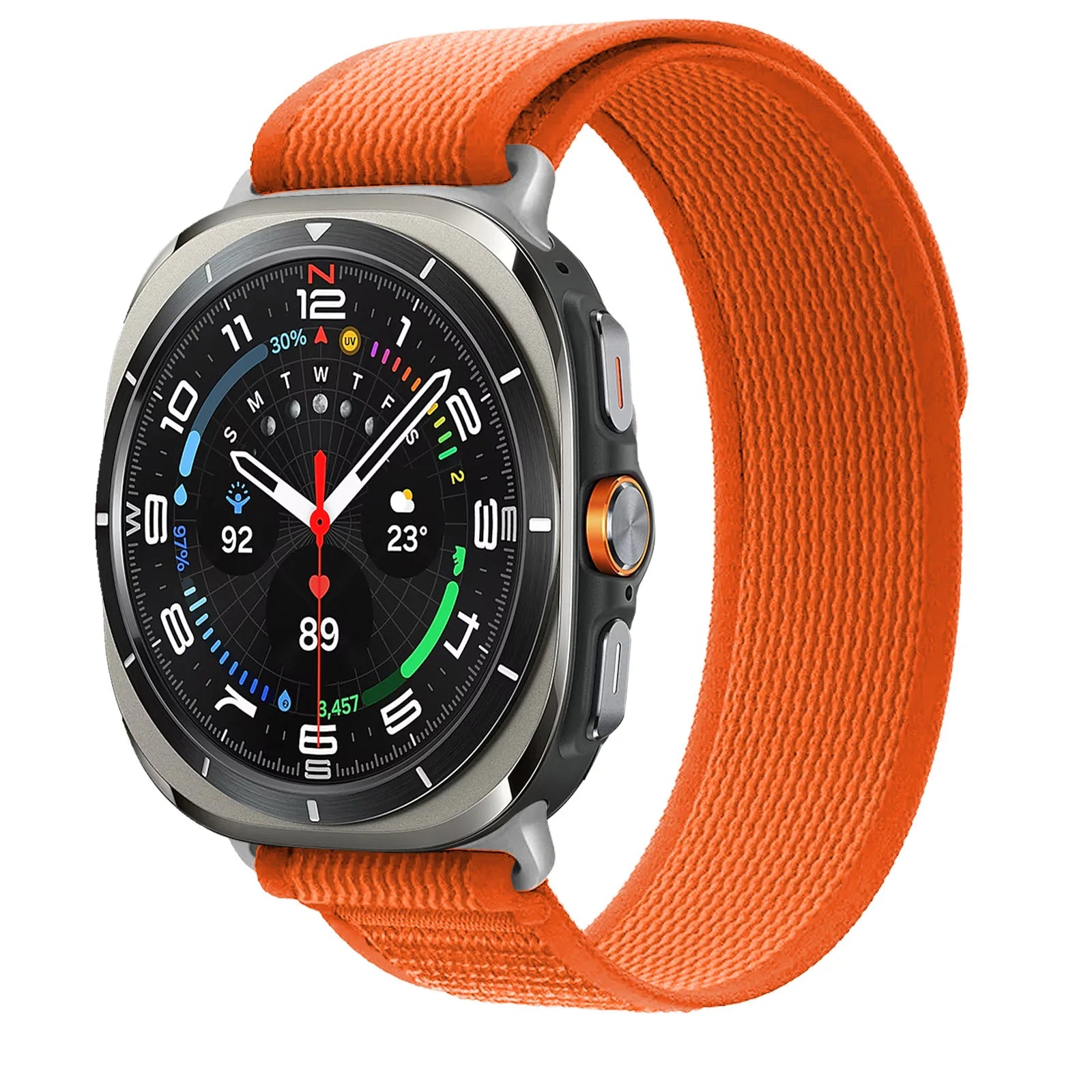 Premium Soft Stretchy Nylon Sport Bands for Samsung Galaxy Watch Ultra - Comfortable & Durable Fitness Tracker Bands for Running, Hiking & Outdoor Activities