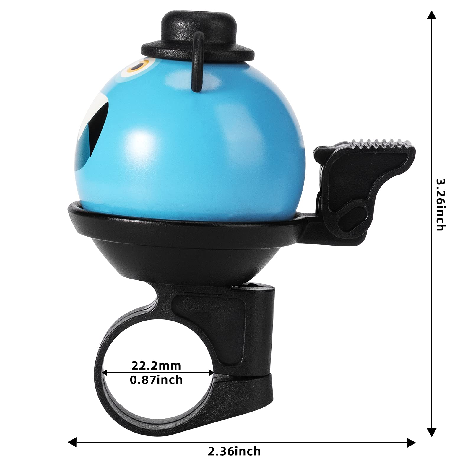 ROCKBROS Kids Bike Bell - Cute Ring Ball Bicycle Bell for Boys & Girls - Durable Cycling Accessory for Bikes & Scooters - Perfect for Neighborhood Rides & Park Adventures