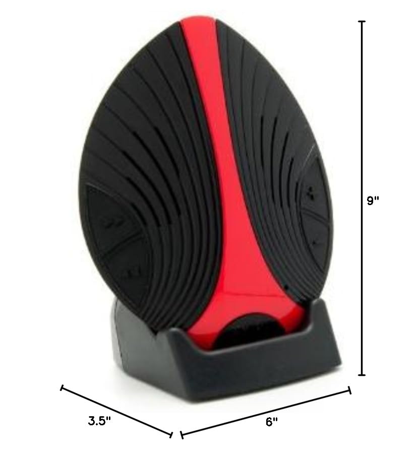 Cy-Fi Wireless Bluetooth Sports Speaker - Portable Waterproof Outdoor Speaker for Beach, Pool, Gym, Hiking & Camping (Red)