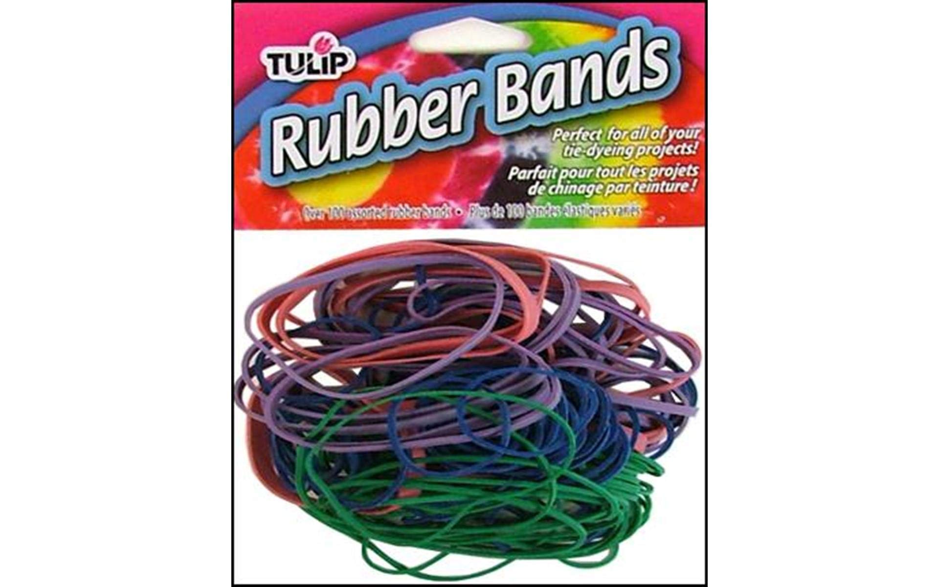 TULIP 100 Pc Rubber Bands for Fabric & Hair Accessories