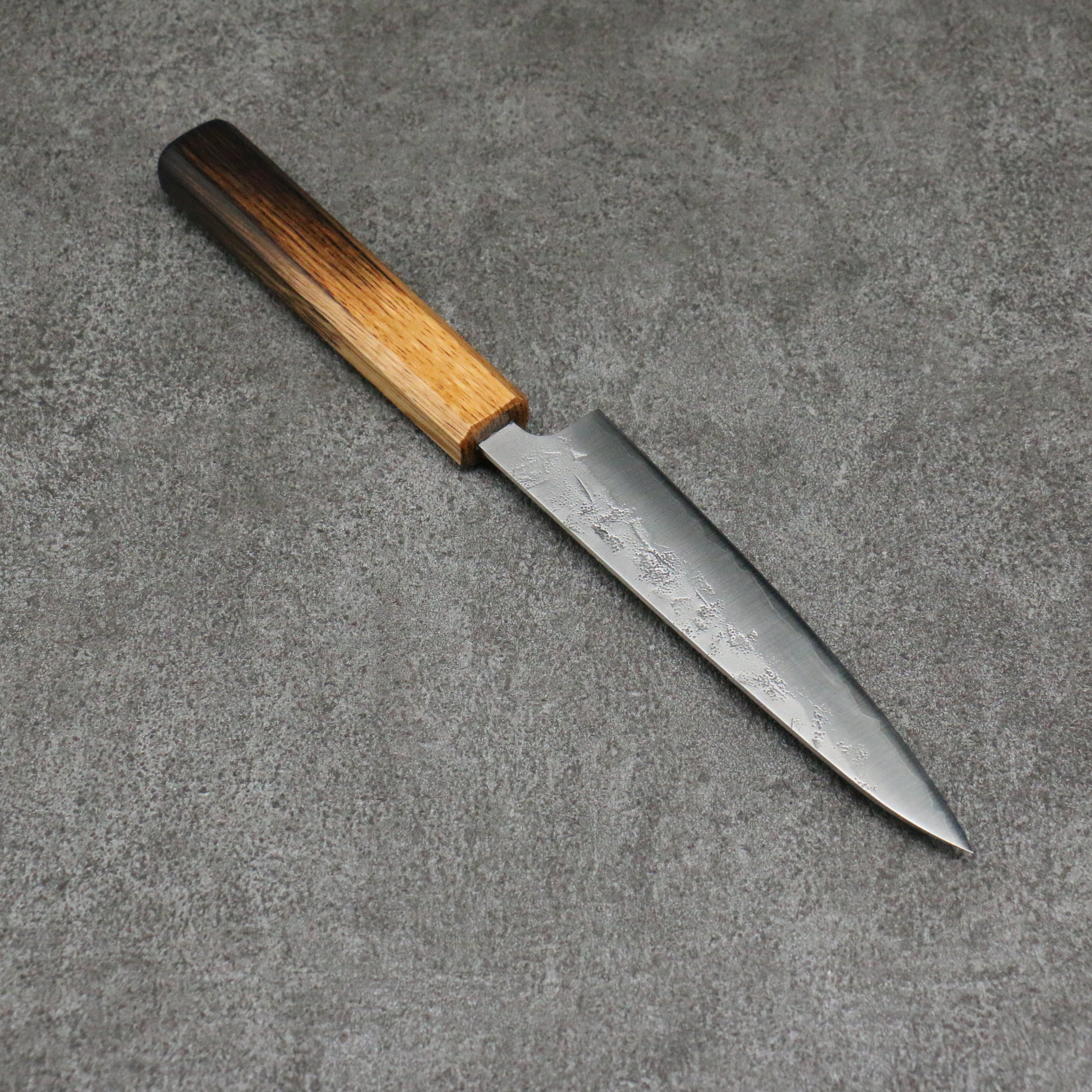 Seisuke SLD Washiji Petty Utility Knife 135mm - Japanese High Carbon Steel Blade with Burnt Oak Handle - Perfect for Slicing, Chopping & Precision Kitchen Tasks