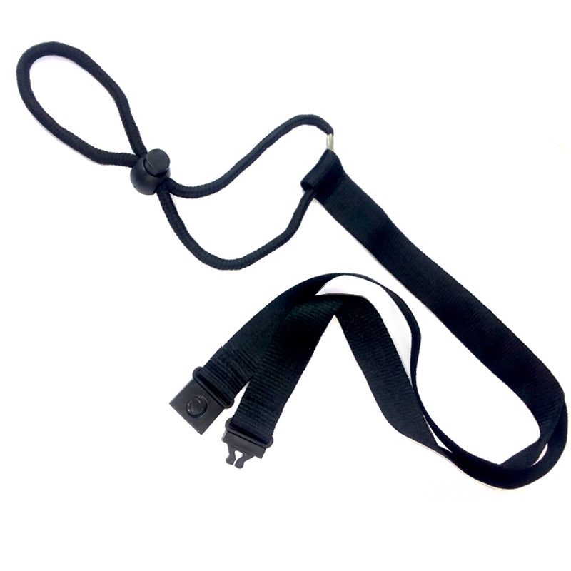 BarConic® Black Party Lanyard for Events, Concerts & Festivals - Durable Adjustable Neck Strap for ID Badges, Tickets & Keys (Perfect for Outdoor Gatherings, Trade Shows & VIP Access)