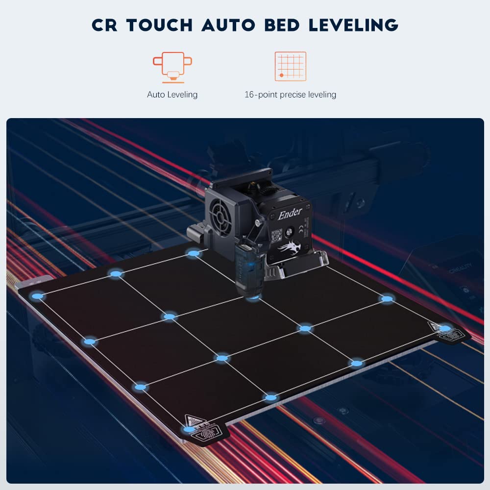 Official Creality Ender 3 S1 3D Printer with Direct Drive Extruder | CR Touch Auto Leveling | High Precision Double Z-Axis | Silent Board | 8.6x8.6x10.6in Build Size | Upgraded Ender 3 V2 for Beginners | Perfect for Home DIY, Prototyping & Educational Projects